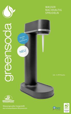 Чорна) - екологічно чиста газована вода без пластику пляшка води 1 літр