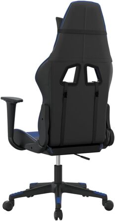 Ігрове крісло INLIFE чорно-синє зі штучної шкіри, Меблі, Крісла, Ігрові крісла, Сині, 15,2 кг, 3143687