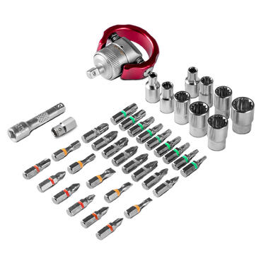 Викрутка з набором біт Trotec 40 pieces Bit and Socket Wrench Set (6200001005)