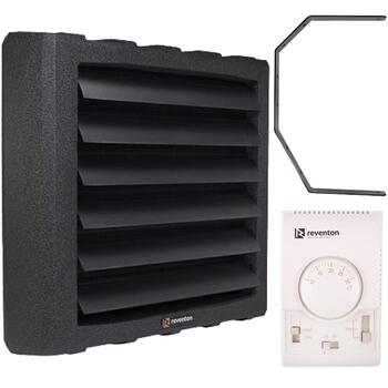 Повітряний обігрівач, обігрівач для прихожей, нагрівальна спіраль, вентилятор-обігрівач HC20-3S 21 кВт, включаючи кронштейн та термостат