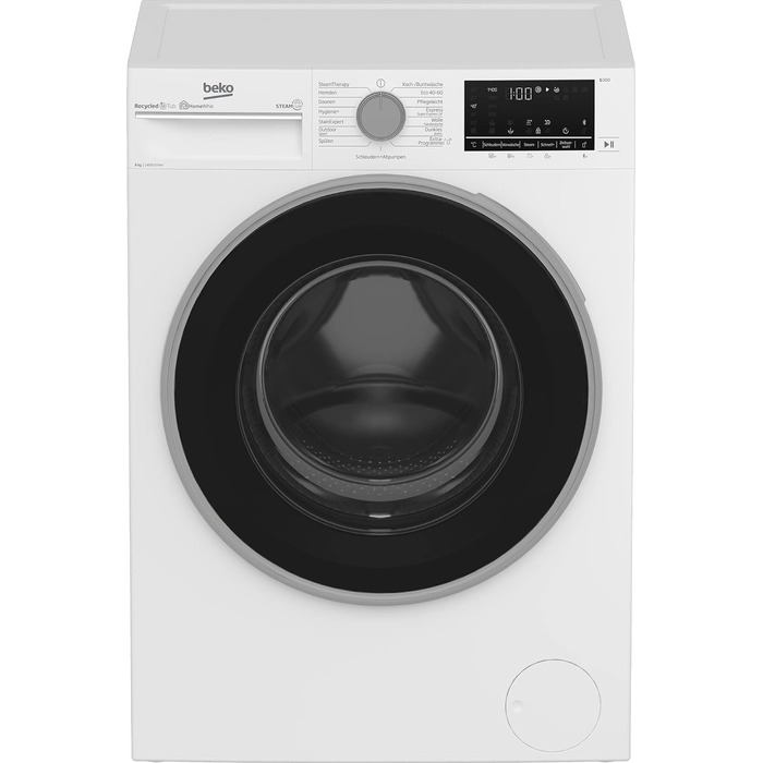 Сушильна машина Beko B5T4824IF bPRO 500 до 8 кг, клас енергоспоживання A, з тепловим насосом підходить для алергіків, 15 програм,  дизайн преміум-класу, білий