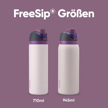 Ізольована пляшка для води Owala FreeSip з нержавіючої сталі, 710 мл, Dreamy Field