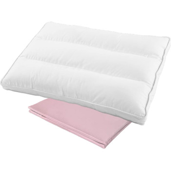 Подушка для немовлят Aisawate з наволочкою - 33x48 см М'яка дитяча подушка з органічної бавовни для сну - Подушка для немовлят, що