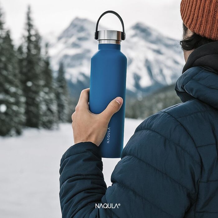 Термос об&39ємом 750 мл з ручкою для перенесення та знімним заварювачем для чаю або фруктів. Герметична пляшка з нержавіючої сталі, підходить для газованих напоїв, ізольована пляшка для гарячих та холодних напоїв. (Сірий) Сірий 750 мл