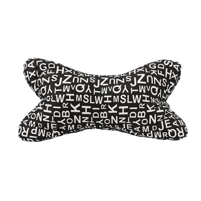 Подушка для читання 43 x 23 см Велика подушка для шиї Подушка для читання, яку можна прати (чорна - класична)