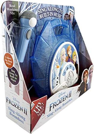 Караоке-машина ekids Frozen 2 FR-115V2, мікрофон, синя