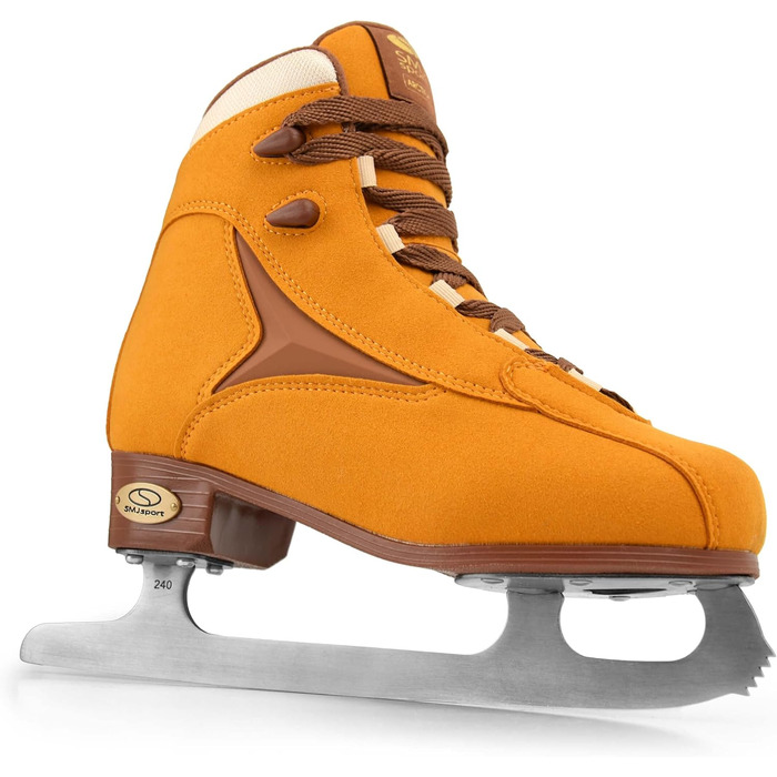 Жіночі ковзани SMJ Arctica, взуття для фігурного катання, класична замша, коричневий колір Розміри 37, 38, 39, 40, 41
