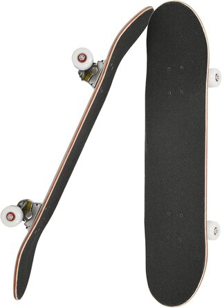 Повна дека для скейтборду з клена - комплектний скейтборд для дітей, підлітків та дорослих, ABEC-7 кулькові підшипники, вантажопідйомність 250 кг, чорний колір