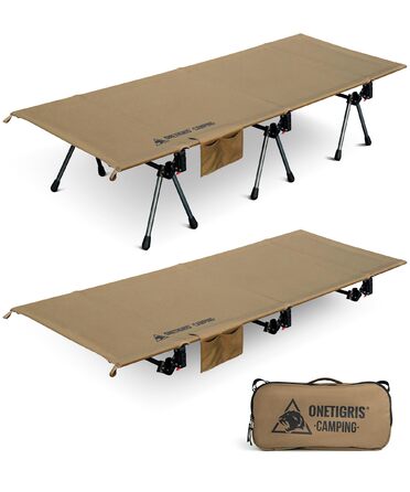 Складане похідне ліжко 19070 см, портативне туристичне ліжко, легке, складне, кемпінгове ліжко до 150 кг для намету, для активного відпочинку на природі, подорожей, саду, офісу, кольору койота коричневого
