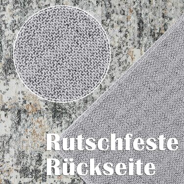 Килимок для дверей TOPICK, що миється, для приміщень і вулиці, сучасний абстрактний килим, тонкий антибактеріальний складний нековзний килимок для вхідних дверей, кухні, патіо, коридору, спальні, 90x150 см, сірий, абстрактний сірий, 90 x 150 см (прямокутн