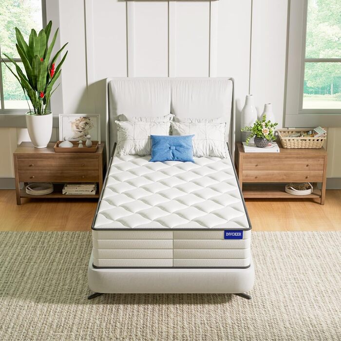 Матрац Memory Cotton AquaFlex 7-зонний 90x200 см, висота 25 см, рівень жорсткості H3, ергономічний матрац для дорослих та дітей - знімає тиск, тихий, дихаючий 90*200