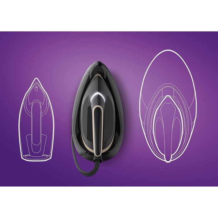 Парова прасувальна станція Philips PerfectCare 6000 - 2400 Вт, паровий удар 600 г, 8 бар, технологія OptimalTEMP, резервуар для во