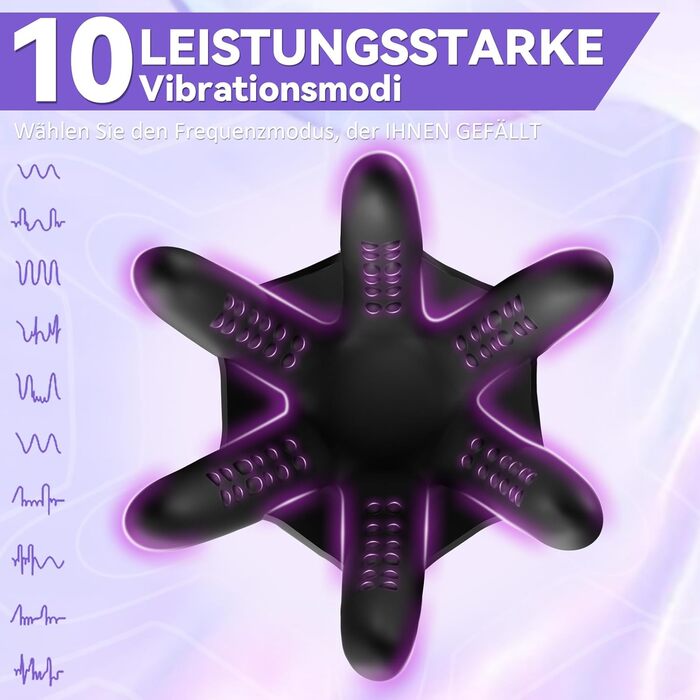 Електричний мастурбатор для чоловіків - секс-іграшка для чоловіків з 10 різними режимами вібрації для стимуляції головки статевого члена та збільшення витривалості, потужніший вібратор для пеніса