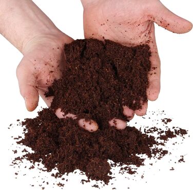 Дрібнозернистий кокосовий ґрунт 324 л - 36x650 г пресованого ґрунту, екологічний посівний ґрунт з кокосових волокон, 100 органічни