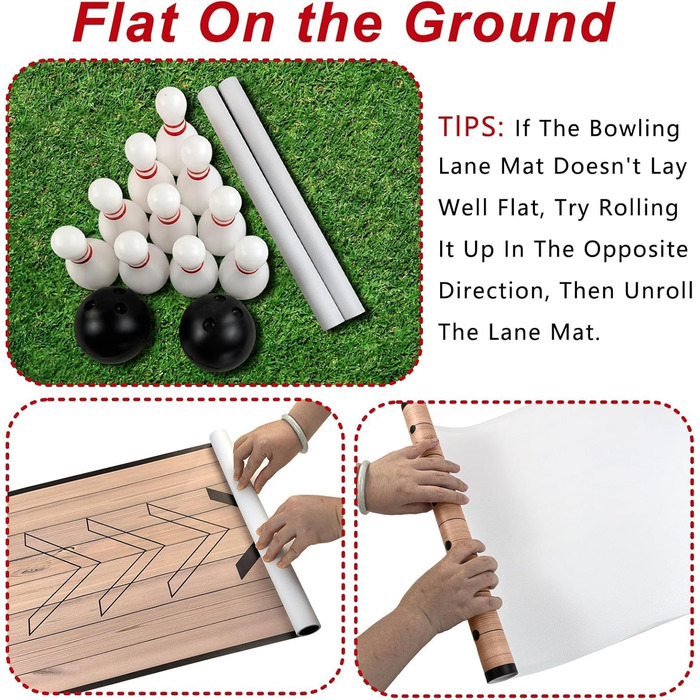 Міні-набір для боулінгу, набір для домашнього боулінгу в приміщенні/на вулиці, набір доріжок для боулінгу з доріжкою, набір кегель та куль, повний набір доріжок для боулінгу для родини та друзів
