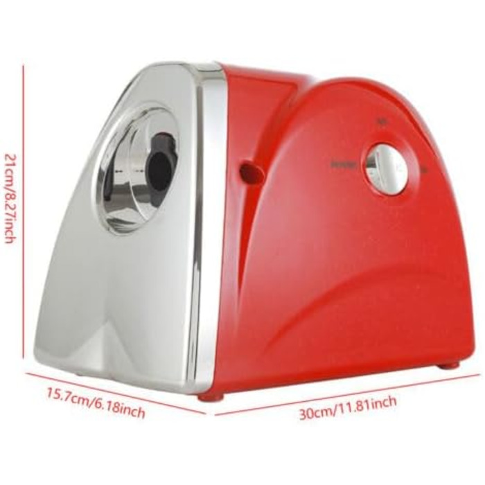 Червона електрична м'ясорубка, 800 Вт харчова ковбасна машина з нержавіючої сталі м'ясорубка м'ясний фарш фарш для ковбаси з 3 нож