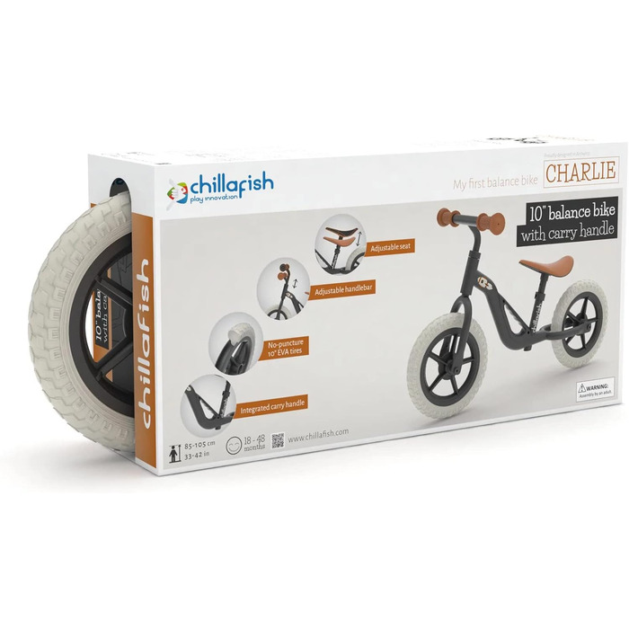 Велосипед-балансир Chillafish Charlie, з 10-дюймовими або 12-дюймовими шинами, з підсвічуванням коліс або іншими аксесуарами Звича