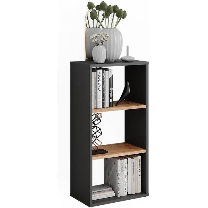 Окремостояча полиця Vicco Orlando, полиця для зберігання, антрацит/золотий дуб, 40 x 80,1 см антрацит/золотий дуб 80 x 40 см