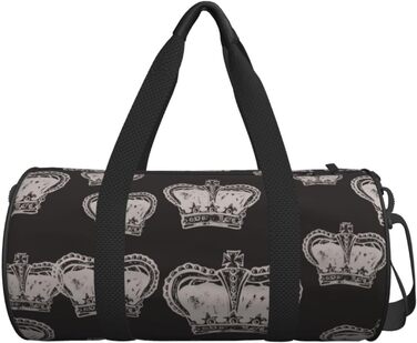 Вінтажна дорожня сумка Корона, спортивна сумка для чоловіків та жінок, містка спортивна сумка-мішок