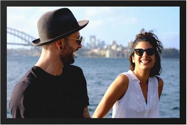 Персоналізований килимок для дверей з фотодизайном - Килимок для внутрішніх та зовнішніх робіт, персоналізований подарунок, 60 x 40 см