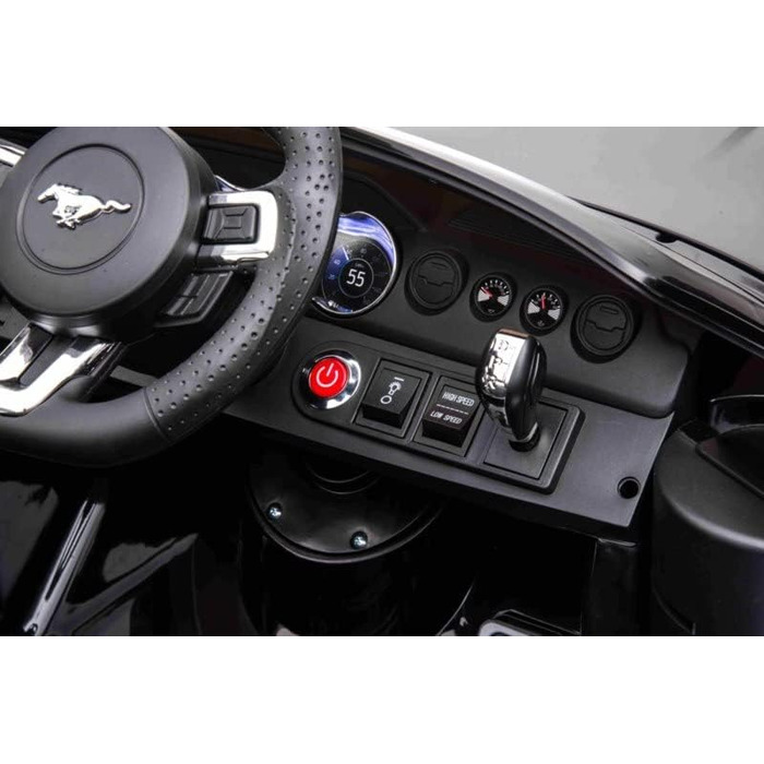 Дитячий автомобіль Ford GT-500 24V дитячий електромобіль 2.4GHz пульт дистанційного керування 2-6 років (чорний)