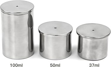 Чашка для вимірювання питомої ваги фарби об&39ємом 37/50/100 мл, високоточний вимірювач щільності з нержавіючої сталі, рідинний пікнометр, для визначення питомої ваги фарби або подібних матеріалів 100 мл