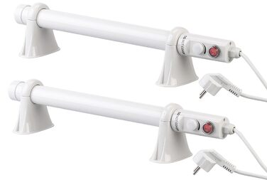 Комплект із 2 електричних стрижневих обігрівачів для теплиць, 55 Вт, 51 см, IP44 (нагрівальний стрижень, захист від замерзання з термостатом, зимовий захист)