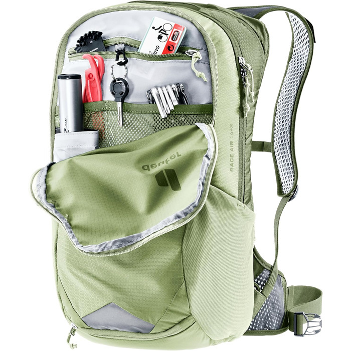 Велосипедний рюкзак Deuter Race Air 143 Mineral-grove 143 L