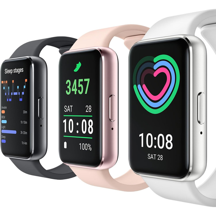 Розумний годинник Samsung Galaxy Fit3, фітнес-годинник як фітнес-трекер та трекер активності, сірий, з 36-місячною гарантією виробника ексклюзивно на Storeo