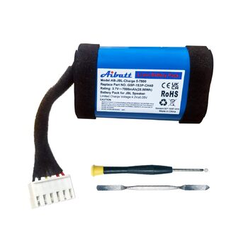 Замінний акумулятор ємністю 7800 мАг для JBL Charge 5, акумулятор для Bluetooth-колонки JBL Charge 5-го покоління, заміна акумулятора JBL GSP-1S3P-CH40, GSP-1S3P-CH4A.