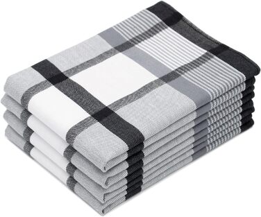 Набір ZOLLNER з 4 бавовняних чайних рушників розміром 50x70 см - міцні та поглинаючі кухонні рушники - можна прати при температурі