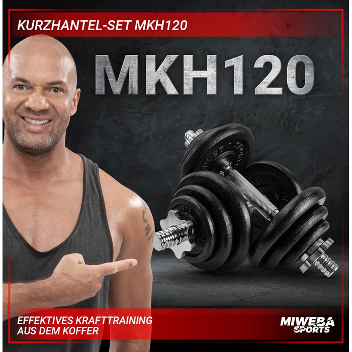 Набір спортивних гантелей Miweba MKH120 20 к