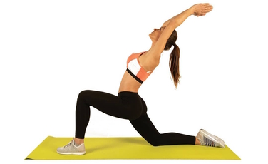 Килимок спортивний Toorx Yoga PVC 173 х 60 х 0,6 см для йоги та фітнесу Viola/Antracite (MAT-177)
