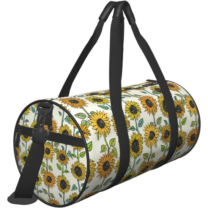 Дорожня сумка-циліндр з квітковим візерунком, спортивна сумка для чоловіків та жінок, сумка-мішок, спортивна сумка