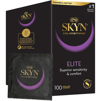 Презервативи SKYN Elite, ультратонкі, без латексу, 53 мм, 100 шт