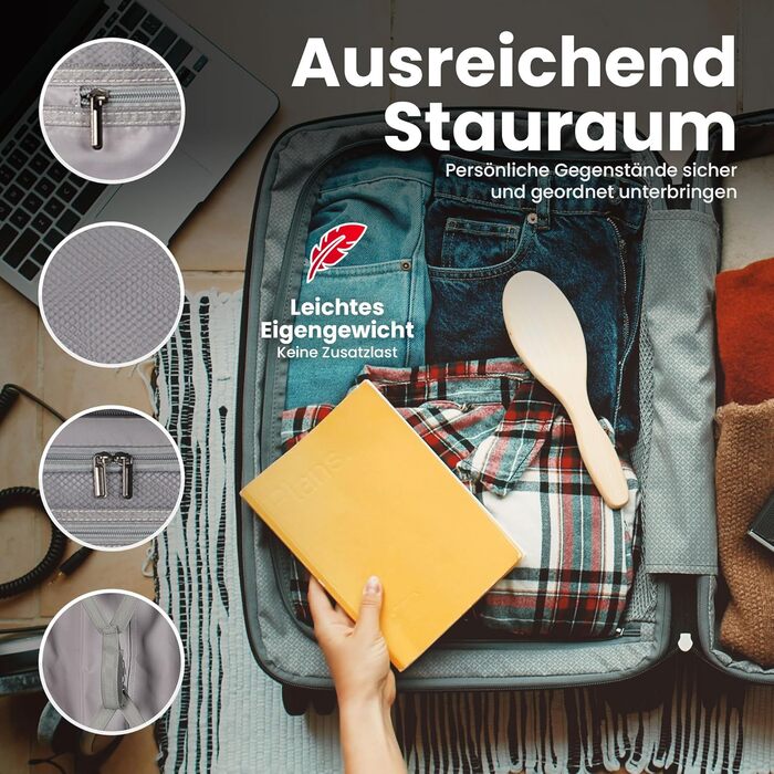 Велика валіза GENTOR на колесах 64x44x24 см Легка валіза на візках з жорсткою оболонкою та замком TSA Велика дорожня валіза з жорсткою оболонкою для подорожей та відпусток Чорна