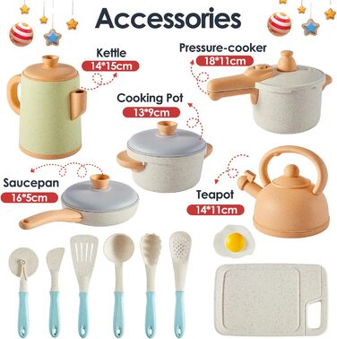 Дитяча кухня Грязь Кухонні аксесуари Діти на свіжому повітрі, Ігрова кухня Ляльковий посуд Набір горщиків Аксесуари, Кухонні іграш