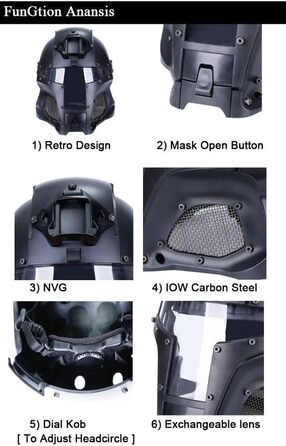 Тактичний військовий балістичний шолом бічній рейці ПНВ кожух передачі бази армійський бойовий страйкбол пейнтбол повна маска шолом CP