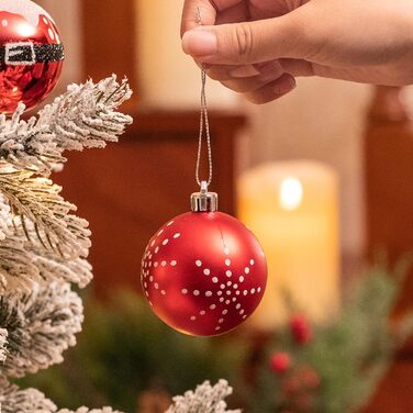 Різдвяні кульки 70 шт червоні Valery Madelyn