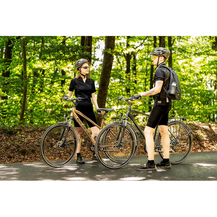 Велосипед Licorne Bike Premium Touring Trekking, 28-дюймова алюмінієва рама з дисковими гальмами, підходить для хлопчиків, дівчаток, жінок та чоловіків