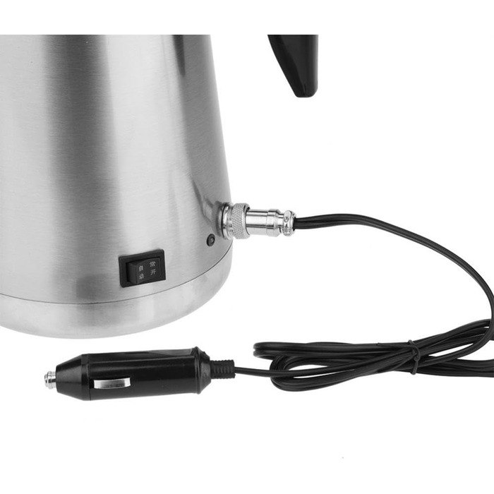 Портативний 1300 мл великої ємності 12/24 В автомобільний чайник вантажівка чайник водонагрівач пляшка для подорожей, приготування