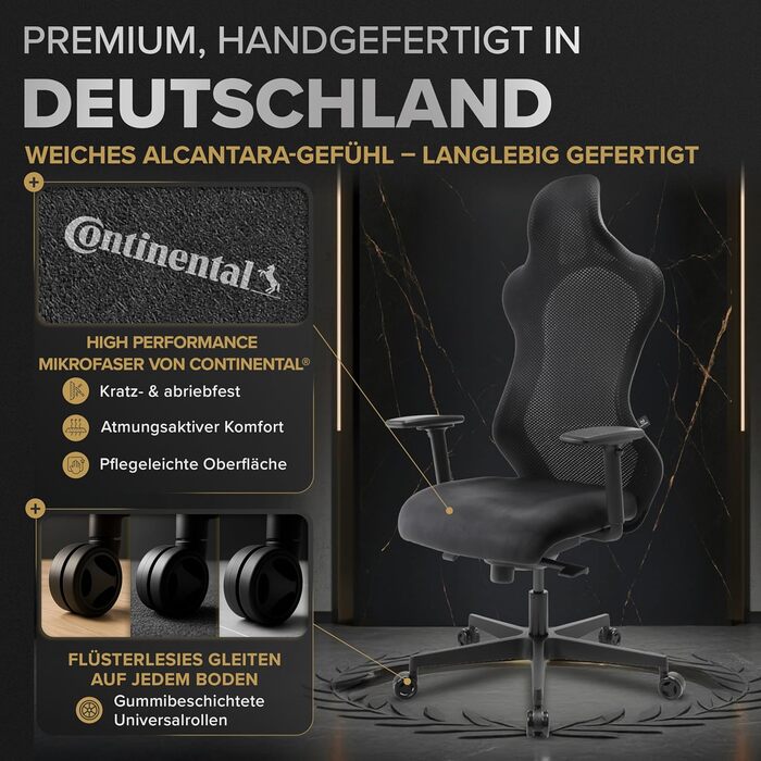 Ергономічне ігрове крісло Запатентоване 3D-з&39єднання сидіння Ігрове крісло на 100 індивідуально регульоване Ігрове крісло Геймерське крісло Комп&39ютерне крісло Крісло для ПК Обертове крісло Підтримка 150 кг Офісне крісло Чорний Tribun