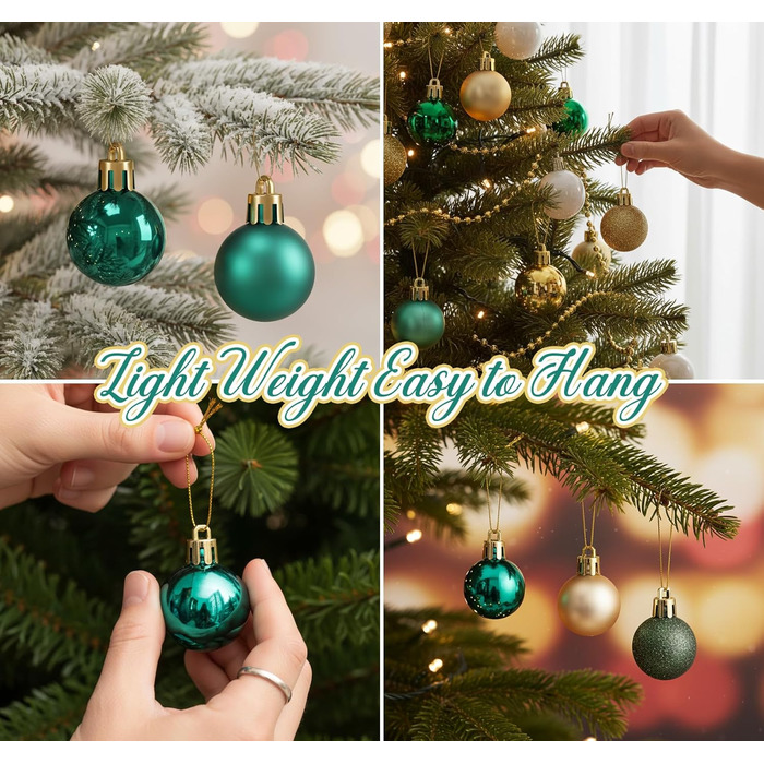 Набір з 49 предметів ялинкових прикрас Agoer