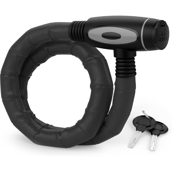 Замок для велосипеда Panzerschloss Надійний захист від крадіжки з 2 ключами Велосипедний замок, замок для байку, велосипедні замки, замки для електровелосипедів 18 x 850 мм