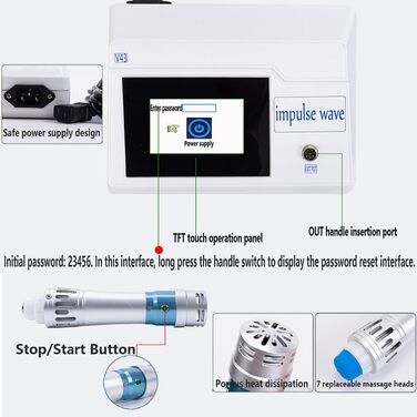 Аппарат ударно-хвильової терапії AMZCOM для розслаблення мязів та знеболювання хронічного болю