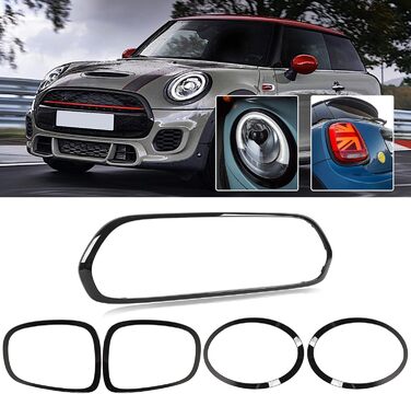 Кришка фари, KIMISS Кришка фари для Mini F55 F56 F57 One Cooper S JCW 2014 року на решітці радіатора Безель Кришка фар Обшивка Кришка фари, 56