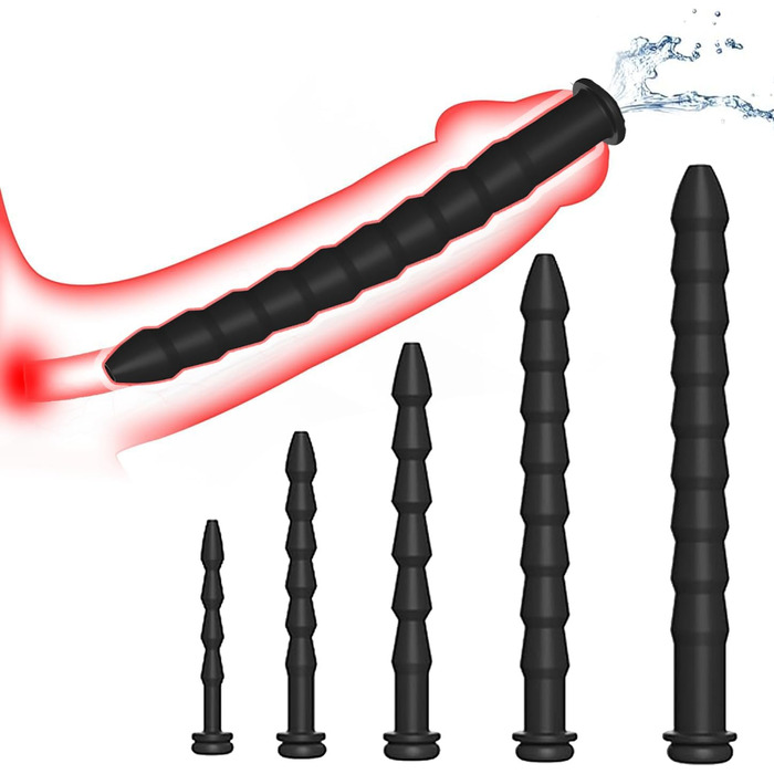 Набір силіконових уретральних дилататорів Sadodo, для чоловіків, стимуляція простати та мастурбація, 5 шт.