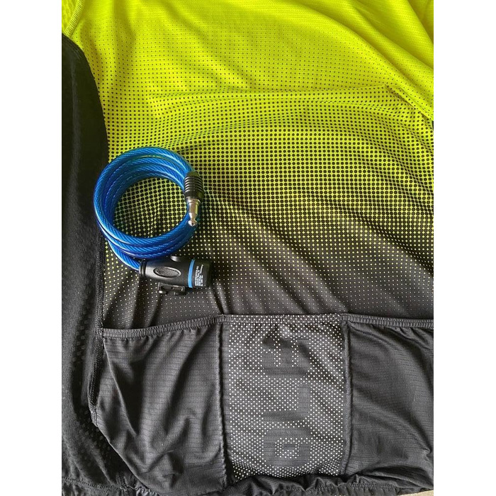 Велосипедний замок Burg-Wchter зі ключем, спіральний замок з тримачем, захист від крадіжки, трос-замок, сталевий трос, 100 см завдовжки, Ø 8 мм, асортимент кольорів (колір обирається випадково)