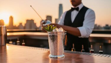 Франкфуртська посріблена кружка, 11 см, 250 мл, з кованим обідком та бісером, преміальна посріблена кружка для напоїв, стійка до потьмяніння, елегантна