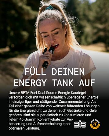 Енергетичні батончики Science in Sport BETA Fuel Bars 20 x 60 г, апельсин - веганські енергетичні батончики з 45 г вуглеводів, смачні вуглеводні батончики як ідеальні постачальники енергії для силових тренувань